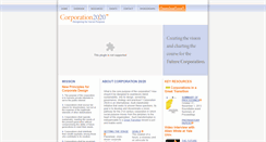 Desktop Screenshot of corporation2020.org